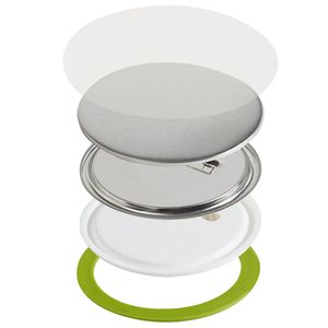 Set di 500 Componenti per Badge Personalizzati da 2,25 Pollici (58mm) con Chiusura a Perno, in Latta, Include Pulitore per Bottoni in Plastica/Metallo - Product Image 2