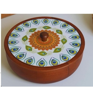 Pot de service alimentaire au style unique, design artisanal, pot à chapati pour hôtels et restaurants, pot de service pour roti - Product Image 6
