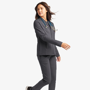 Chaquetas de Invierno al por Mayor con Diseño Personalizado 2026, Chaquetas de Trabajo para Mujer, Corte Ajustado, Largas, con Múltiples Bolsillos y Cuello Redondo - Product Image 1