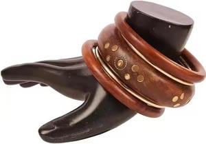 Elegante Brazalete de Madera Hecho a Mano, Joyería Ecológica Natural, Regalo para Mujeres y Niñas - Product Image 3