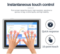 19-Inch Industrial Rugged Touch Screen Monitor Capacitive Type for Business Use Waterproof and Touch Screen Features