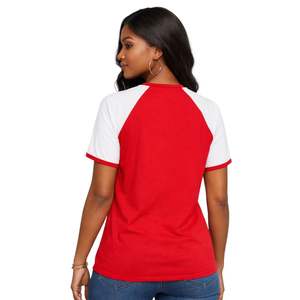 Camiseta Raglán Roja Premium Delta Sigma Theta 1913 para Mujer, Ajuste Cómodo, Ropa de Alta Calidad para Hermandades Griegas, Uso Casual - Product Image 2