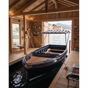 Bote Compuesto de 16 pies con Toldo, Bote de Lujo para Ocio en Resorts, Lagos, Marinas y Recreación en la Costa, 480.06Lx139.7Wx65H cm - Product Image 2
