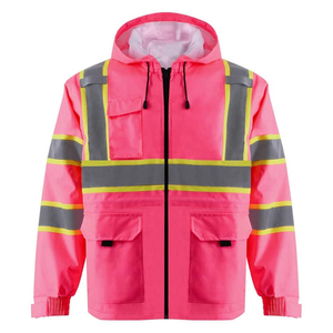 Vestes de sécurité haute visibilité personnalisées, chaudes, coupe-vent et réfléchissantes, avec plusieurs poches pour hommes - Product Image 3