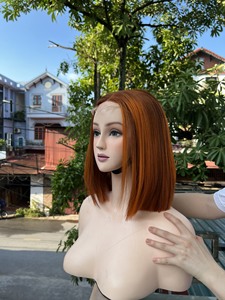 2024 tendance chaude perruque Bob courte avec fermeture frontale en dentelle HD transparente et dentelle frontale de cheveux humains vietnamiens droits en os - Product Image 2