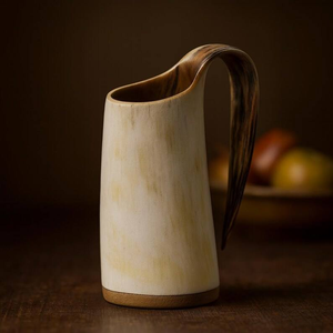 Jarra de Cerveza de Cuerno de Búfalo Hecha a Mano, Ecológica, Moderna y Duradera, con Asa, Gran Capacidad, Portátil, Regalo de Boda - Product Image 6