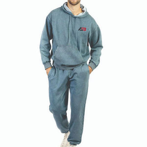 Survêtement décontracté à manches longues pour hommes, effet délavé à l'acide, vente en gros, personnalisable - Product Image 1