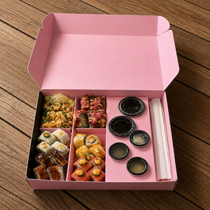 Best Selling Biodegradable Eco-Friendly Paperboard Cookie <b>Box</b> Dividers Cake Donuts Sushi Pastry Bakery Customized Brownie - Product Image 4