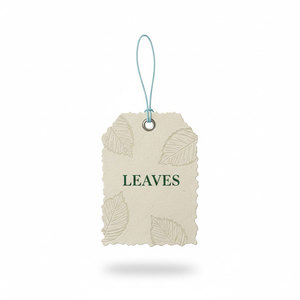 Étiquettes en papier texturé imitation bois rustique avec ficelle de jute pour les lignes de vêtements bio et durables - Product Image 1
