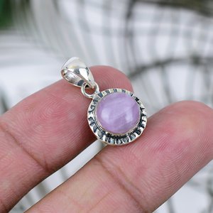 Natural Gemstone Pendants 3A Quality Top Quality Kunzite Gemstone 925 Sterling <b>Silver</b> Pendant Necklace Engagement Gift - Product Image 2