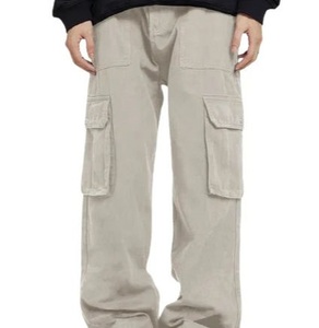 Pantalon Cargo Homme Grande Taille Qualité Supérieure Prix Abordable – Idéal Travail, Randonnée, Extérieur – Coupe Droite Détendue, Effet Délavé, Multi-Poches - Product Image 1