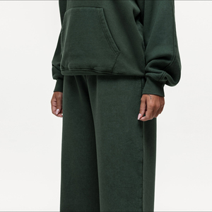 Pantalones Deportivos de Invierno para Mujer, Color Sólido, Estilo Jogger, 100% Algodón, con Bolsillos - Product Image 4