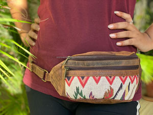 New Arrival Stylish Jacquard Kilim Leather Hip Pocket <b>Belt</b> Designer Hot Selling Fanny Pack with Multi-Uses <b>Pouch</b> <b>Belts</b> - Product Image 2