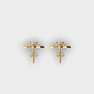 Pendientes de Diamantes Cultivados en Laboratorio con Forma de Mariposa, Chapados en Oro de 18K, con Engaste de Garras, Joyería para Mujer, para Regalo de Boda o Fiesta - Product Image 2