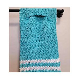 Premium Vintage peso ligero gris a cuadros de punto elegante estándar absorbente bordado agua remojo duradero Golf plato toallas - Product Image 5