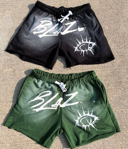 เสื้อยืดแขนสั้นและกางเกงขาสั้นผู้ชายสไตล์วินเทจทรงโอเวอร์ไซส์ ผ้า 300gsm ล้างสีแบบแอซิดวอช พิมพ์ลายสกรีน คอลเลคชั่นใหม่รับซัมเมอร์ - Product Image 5