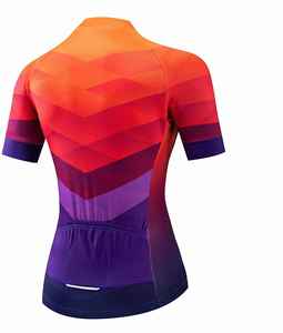 Conjunto de Jersey de Ciclismo de Manga Corta, Transpirable, de Secado Rápido, Reflectante, con Impresión Digital, Ligero, 100% Poliéster - Product Image 6