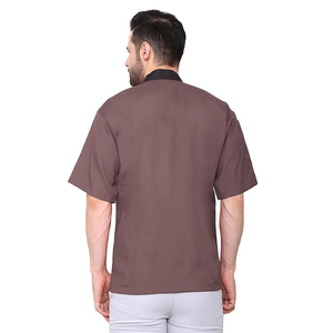 เสื้อเชฟผู้ชายคุณภาพสูงสั่งทำขายส่ง พร้อมปักโลโก้ตามต้องการ สำหรับร้านอาหารและบาร์ - Product Image 5