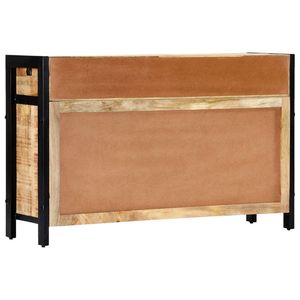 Buffet moyen en bois de manguier massif naturel avec acier thermolaqué – Meuble durable et élégant - Product Image 3
