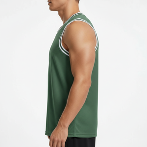 Camiseta Deportiva sin Mangas para Hombre, Malla Transpirable de Secado Rápido, para Baloncesto, Gimnasio, Running, Entrenamiento, Venta al Por Mayor - Product Image 3
