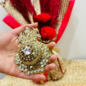 Boîte décorative de designer pour sindoor, dibbi et kumkum, pour pooja, mariage, shagun nuptial, cadeau festif traditionnel et décoration intérieure - Product Image 3