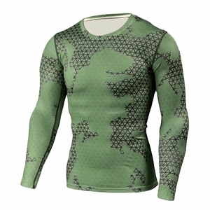 Camiseta de Compresión de Manga Larga para Hombre, Impresión por Sublimación, Secado Rápido, Spandex, Poliéster, Protección UV, Manga Larga, Top Deportivo - Product Image 2