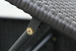 Wholesale Modern Sunbed Set Garden Furniture Outdoor Steel Frame Rattan <b>Sun</b> <b>Loungers</b> Seat <b>Cushion</b> 8cm Carton Packaging Deal - Product Image 2