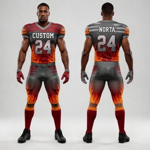 Full Allover Sublimated Spandex Polyester Football Kit Featuring Lightweight Breathable <b>Material</b> - Product Image 4