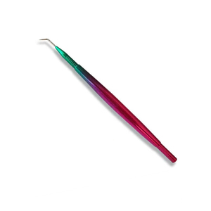 Sonda de levantamiento de pestañas de dos tonos rosa y verde con logotipo personalizado para mayoristas, aplicador individual para aislamiento de pestañas, para suministros de salón de marca privada - Product Image 2
