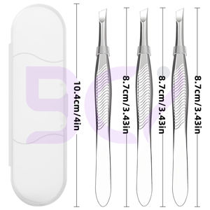 Prix de gros, pinces à sourcils durables et légères, fourniture directe d'usine, pinces à sourcils inclinées en acier inoxydable de la plus haute qualité - Product Image 2