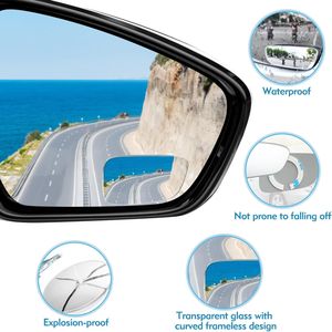 Specchietto Laterale Convesso Senza Cornice in Vetro HD per Punti Ciechi - Accessori Auto - Product Image 4