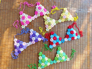 Ensembles de bikinis deux pièces en crochet pour femmes, hauts à imprimé floral et shorts taille haute, tenues de plage, fabrication OEM ODM au Vietnam - Product Image 4