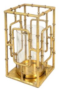 The METAL WAVE Iron Pillar Shape Durable Eco-Friendly Handmade Christmas Home <b>Decor</b> Candle Holder - Product Image 6