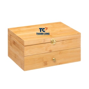 Meilleure vente boîte à bijoux en bambou produit en bambou écologique du Vietnam boîte naturelle de haute qualité emballage durable à la mode - Product Image 1