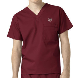 Conjunto de 2 Piezas de Uniformes Médicos Unisex de Algodón y Poliéster, Tejido Elástico Reutilizable para Enfermería, Hospital y Esteticistas - Product Image 3