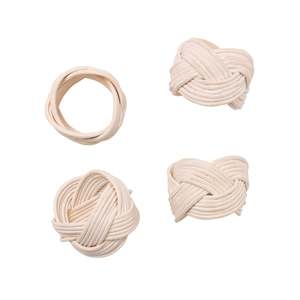Charming <b>White</b> Rattan Napkin Ring Woven <b>Table</b> Napkin Holder Decorative <b>Dining</b> Accent Perfect For Party <b>Table</b> Decoration - Product Image 1