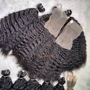 Extensiones de Cabello Humano Virgen Vietnamita Liso Rizado, Trama Doble, Color Natural, 100% Cabello Virgen - Product Image 2