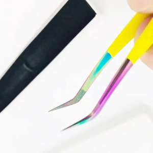 แหนบต่อขนตา Kaamir Professional  ทำจากสแตนเลสสตีล ป้องกันแม่เหล็ก ขนาด 10 มม. ด้ามจับสบาย ปลายเรียบ สำหรับแยกขนตา - Product Image 6