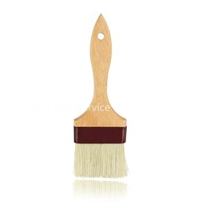 Pinceaux à pâtisserie réutilisables pour ustensiles de cuisine, manche en bois, poils de sanglier et virole en plastique - Product Image 1
