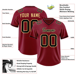 Maillots de football personnalisés sublimés pour adultes, manches courtes, logo imprimé, grande taille, respirants, séchage rapide, équipe personnalisée - Product Image 6