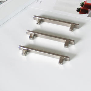 High Quality Zinc Alloy Modern Handle Brushed Nickel Minimalist <b>Bar</b> <b>Pull</b> <b>for</b> Kitchen Cabinets Nightstands Bathroom Drawers - Product Image 3