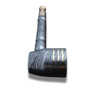 ไปป์สูบบุหรี่เหล็กดามัสกัส งานแฮนด์เมด ทนทาน ใช้ซ้ำได้ พกพาสะดวก ของขวัญสำหรับนักสะสม - Product Image 6