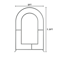 Arche de scène de mariage moderne en fer argenté durable, avec fleurs artificielles, pour décorations extérieures et accessoires de mise en scène