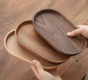 Plateau de service en bois minimaliste, léger, pour le thé, le café, le petit-déjeuner, la nourriture, la cuisine, la salle à manger, utilisation polyvalente - Product Image 6