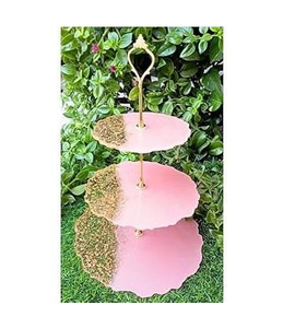 ขาตั้งเค้กเรซิ่นทำมือ ทนทาน สำหรับงานปาร์ตี้ ตกแต่งบ้าน แม่พิมพ์อีพ็อกซี่เรซิ่น ขาตั้งเค้กคุณภาพสูง 3 ชั้น ทรงกลม - Product Image 6