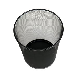 Set di 3 Cestini per Carta in Rete, 29,2 cm (L) x 29,2 cm (L) x 34,9 cm (H), Contenitore per Rifiuti in Metallo Nero per Uso Interno ed Esterno - Product Image 4
