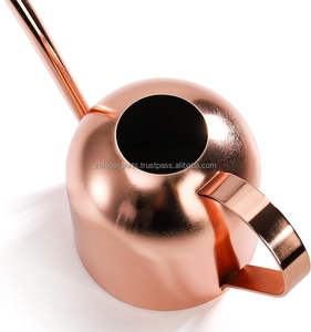 <b>Copper</b>-Plated Watering Can Double Handle Large Capacity Classic Look Gold Metal Watering Can Tools Durable - Product Image 4