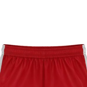 <b>Women's</b> Soccer <b>Shorts</b> Set Red <b>White</b> Elastic Waist Athletic Team Training Game Day Comfortable Lightweight Sportswear - Product Image 3