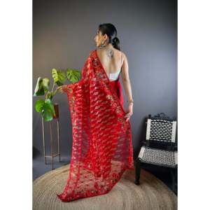 ชุดแต่งงานส่าหรีสวยพร้อมงานปักดีไซน์เนอร์ - Product Image 1