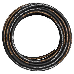 Tubo Idraulico a Spirale da 3/8 Pollici x 100 Piedi, 4800 PSI, Alta Resistenza, 2 Treccia in Filo d'Acciaio, Tubo Idraulico in Gomma 4800 PSI, Componenti Idraulici - Product Image 6